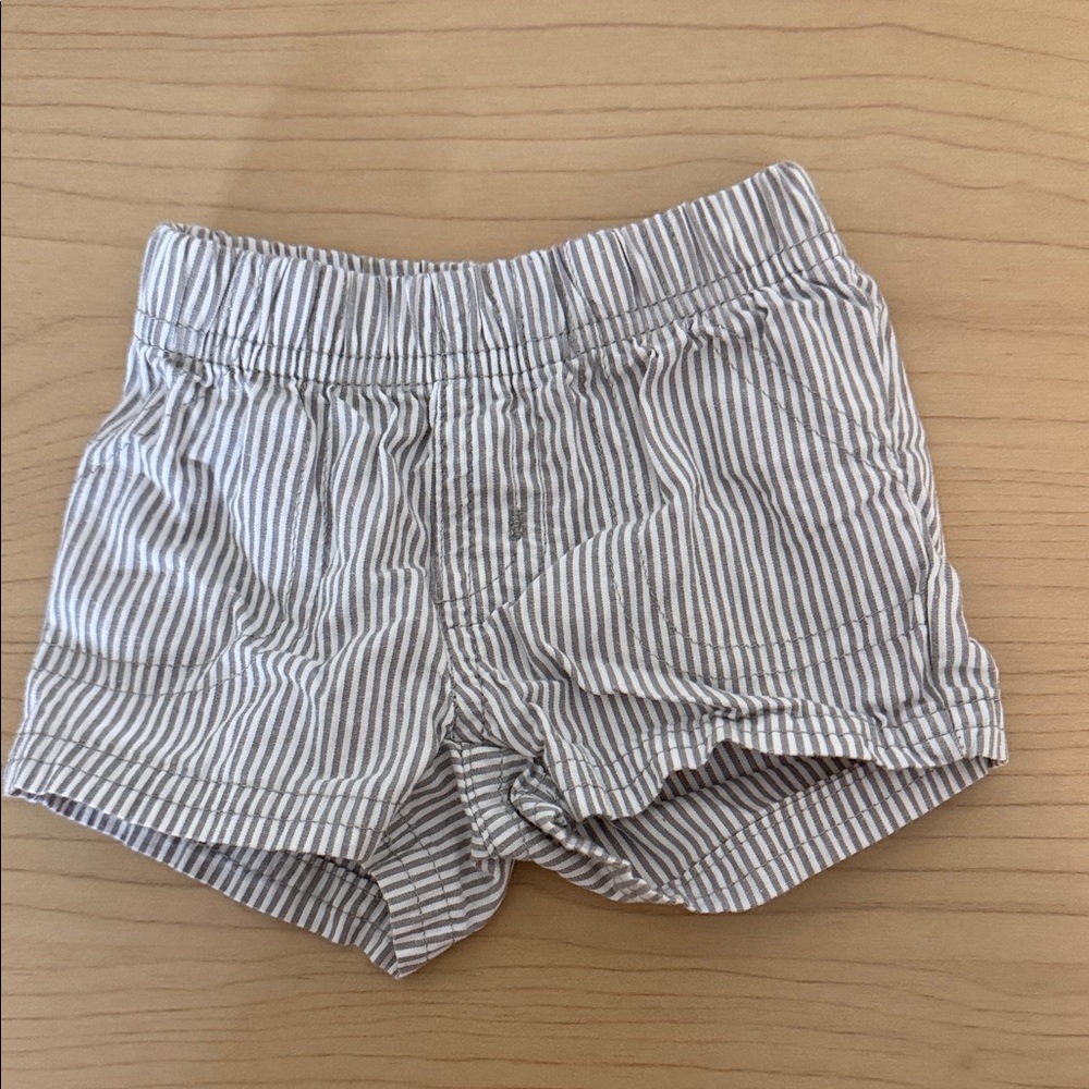 Striped Gray Kids Shorts